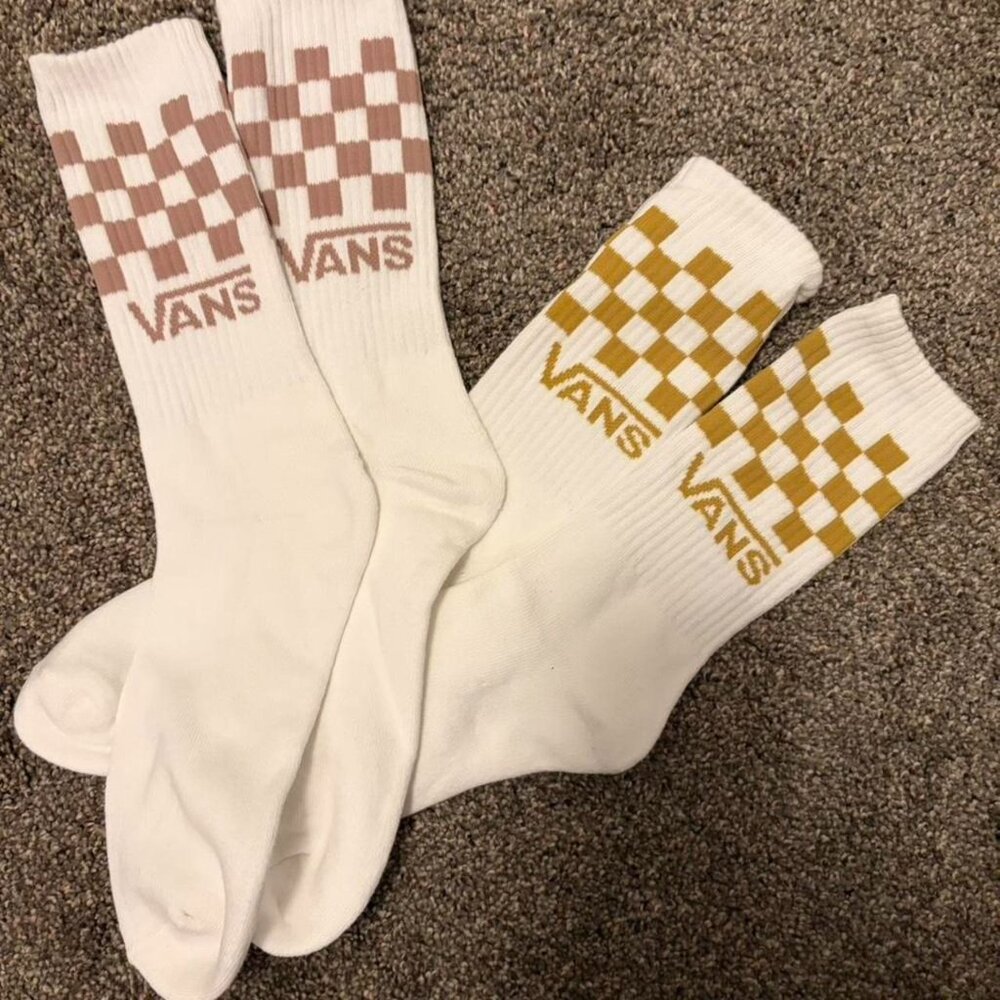 Vans Women's White and Cream Socks